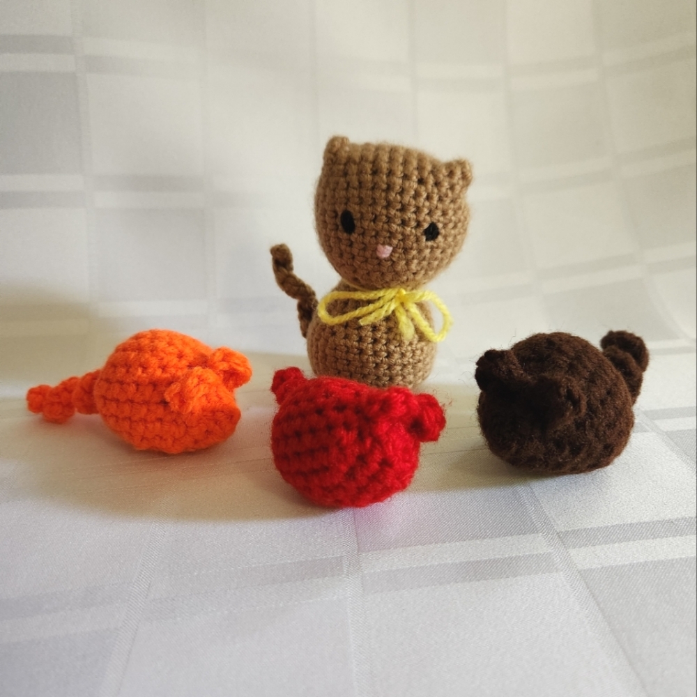 Handmade Crocheted Catnip Toys